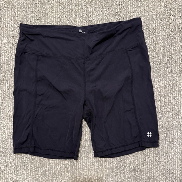 Sweaty Betty Pants - Sweaty Betty High Waisted Bike Shorts Black Size L Athletic London